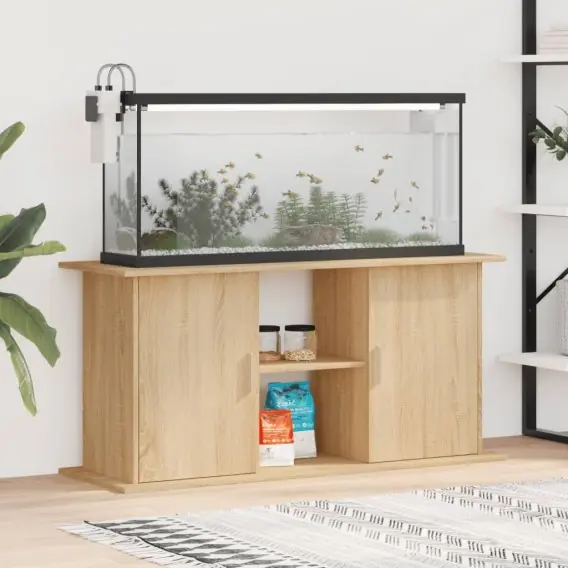 Wyjątkowa oferta Szafka pod akwarium, dąb sonoma, 121x41x58 cm Lumarko! - Hurtownia wielobranżowa Lumarko